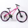 Imagem de Bicicleta 26 vikingx 21v index - tuff x-25 - rosa/verde