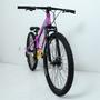 Imagem de Bicicleta 26 vikingx 21v index - tuff x-25 - roxo/amarelo