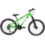 Imagem de bicicleta 26 vikingx tuff 25 verde neon 21v cambio shimano 