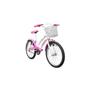 Imagem de Bicicleta A20 Marbela com Cesta e Garupa TK3 Track Branco/Rosa