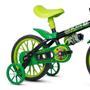 Imagem de Bicicleta Aro 12 Black Nathor a Partir de 3 Anos com Rodinhas