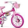 Imagem de Bicicleta Aro 12 Flower Com Rodinhas e Squeeze - Nathor