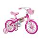 Imagem de Bicicleta Aro 12 Flower Nathor Rosa e Lilás