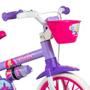 Imagem de Bicicleta Aro 12 Infantil Com Rodinhas Violet Nathor