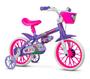 Imagem de Bicicleta Aro 12 Infantil Com Rodinhas Violet Nathor
