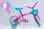 Imagem de Bicicleta Aro 12 Infantil Feminina Pink e Azul Turquesa - Personagem