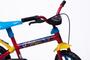 Imagem de Bicicleta Aro 12 Infantil Masculina Vermelho /Azul/Amarelo - Personagem