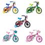 Imagem de Bicicleta Aro 12 Infantil Nathor 2 A 5 Anos + Kit Proteção Infantil Rad7