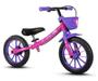 Imagem de Bicicleta Aro 12 Nathor Balance Rosa/roxa C/cesta