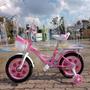 Imagem de Bicicleta Aro 14 Bicicletinha Infantil Rosa Para Menina