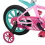 Imagem de Bicicleta Aro 14 First Pro Feminina Nathor 4 Anos C/rodinhas