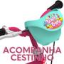 Imagem de Bicicleta  aro 14 rosa sweet game bandeirante ref 3046 + 4 anos