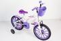 Imagem de bicicleta aro 16 com acessorios e  cadeirinha de boneca