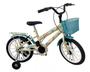 Imagem de Bicicleta aro 16 infantil Cissa Amarelo Flower South com Bagageiro