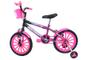 Imagem de Bicicleta Aro 16 Infantil Feminina Mini MTB Preto Pink