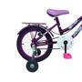 Imagem de Bicicleta Aro 16 Infantil Feminina Princesa Retro C/ Cestinha Rodinhas De Treinamento