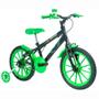 Imagem de Bicicleta Aro 16 Infantil Polikids Freios V-Brake Quadro 9" Preta Menino