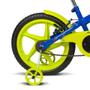 Imagem de Bicicleta Aro 16 Infantil Rock Azul Rodinhas Laterais Menino Verden