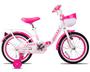 Imagem de Bicicleta Aro 16 Missy Pro-X Infantil com Rodinhas Garupa Cesto e Paralama Feminina