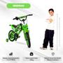 Imagem de Bicicleta Aro 16 Verde Uni Toys Freios V-Brake Com Som de Moto 