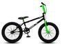 Imagem de Bicicleta Aro 20 BMX Infantil PRO X S1 FreeStyle VBrake Preto e Verde