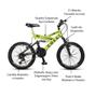Imagem de Bicicleta Aro 20" Colli GPS Freio V-Brake de Aço Carbono Suspensão Dupla