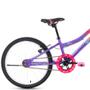 Imagem de Bicicleta aro 20 freio V-brake rosa pérola e roxo com cesta - BIXY - Houston