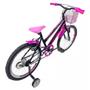 Imagem de Bicicleta Aro 20 Infantil C/ Rodas Pink Horus Feminina