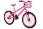 Imagem de Bicicleta Aro 20 infantil Menina Rosa Infantil Splash Girl Apoio Lateral Cestinha Freio V-Brake Vellares Bike