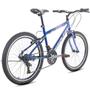 Imagem de Bicicleta aro 24 com 21 marchas freio V-Brake azul e cinza - WIN - Houston