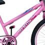 Imagem de Bicicleta Aro 24 Femenina/Menina Juvenil Cestinha Freios V Brake Rodas Alumínio Aero