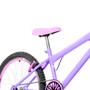 Imagem de Bicicleta Aro 24 Feminina Alumínio Colorido Garrafinha Fon Fon Retrovisor Freios V-Brake