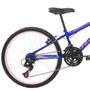 Imagem de Bicicleta Aro 24 Feminina Infantil Wendy 18V Com Cestinha