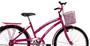Imagem de Bicicleta Aro 24 Feminina Susi Rosa Pink Com Para-lama e Cesta