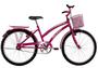 Imagem de Bicicleta Aro 24 Feminina Susi Rosa Pink Com Para-lama e Cesta