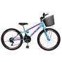 Imagem de Bicicleta Aro 24 Kls Sport Gold  Freio V-Brake Mtb 21 Marchas Feminina