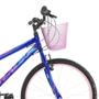 Imagem de Bicicleta Aro 24 para Menina Infantil Wendy 18V Com Cestinha