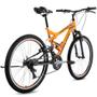 Imagem de Bicicleta aro 26 com 21 marchas freio V-Brake laranja e preto - STINGER - Houston