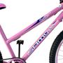 Imagem de Bicicleta Aro 26 Feminina Urbana Com Cestinha Freios V Brake Roda Alumínio Aero Duplo Reforçado