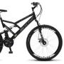 Imagem de Bicicleta Aro 26 Full-s GPS Aero Freio a Disco Preto Fosco - Colli Bikes