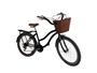 Imagem de Bicicleta aro 26 retrô 18 marchas cesta plast bagageiro pret