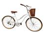 Imagem de Bicicleta Aro 26 Retrô Vintage Adulto Cesta reforçada Branco