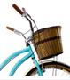 Imagem de Bicicleta Aro 26 Retrô Vintage Feminina Cesta Vime Bagageiro