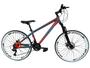 Imagem de Bicicleta Aro 26 Vikingx Tuff 21v Alumínio Câmbios Shimano Freio a Disco Aros Vmaxx Brancos-  Azul Petróleo X35