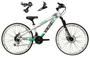 Imagem de Bicicleta Aro 26 Vikingx Tuff Branco/Verde 21v Alumínio Câmbio Shimano Freio a Disco Aros Vmaxx Brancos