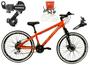 Imagem de Bicicleta Aro 26 Vikingx Tuff Laranja X30 21v Alumínio Câmbios Shimano Freio a Disco Hidráulicos Aros Vmaxx Pretos