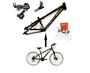 Imagem de Bicicleta Aro 26 Vikingx Tuff Preto X30 21v Alumínio Câmbios Shimano Freio a Disco Hidráulicos Aros Vmaxx Brancos