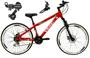 Imagem de Bicicleta Aro 26 Vikingx Tuff Vermelho 21v Alumínio Câmbio Shimano Freio a Disco Aros Vmaxx Branco