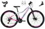 Imagem de Bicicleta Aro 29 Absolute Hera 21v Câmbios Shimano Freio a Disco Hidráulico Alumínio Garfo Com Suspensão - Branco/Rosa