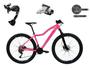 Imagem de Bicicleta Aro 29 Absolute Hera Feminina Alumínio Câmbios Shimano Alívio e Altus 27v Freios Hidráulicos Garfo com Trava no Ombro - Rosa